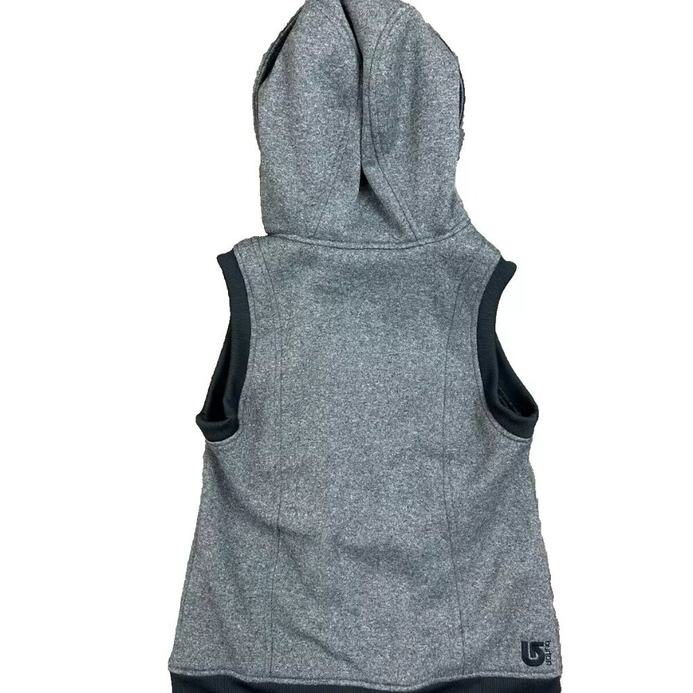 Burton Gray & Black Dry Ride Starr Hooded Zip Snowboard Vest - Small - NWOT - Picture 7 of 11